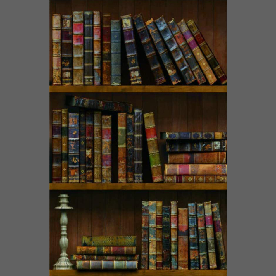 Restricted Section Library Bookshelves Adhesive Wallpaper Find A Gift For