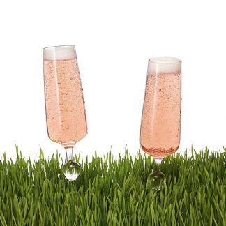 Outdoor champagne glasses spikes