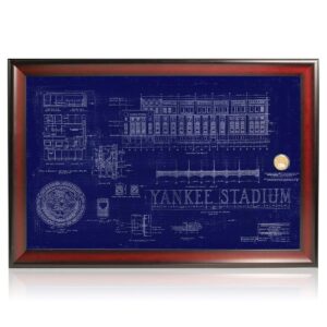 Original Yankees Stadium Blueprint Framed
