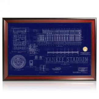 Original Yankees Stadium Blueprint Framed