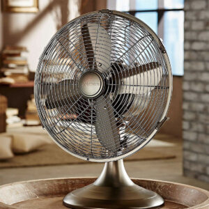 Holmes Table Fan Antique Look Fan compatible with smart plugs