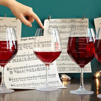 Musical scale wine glasses you can play