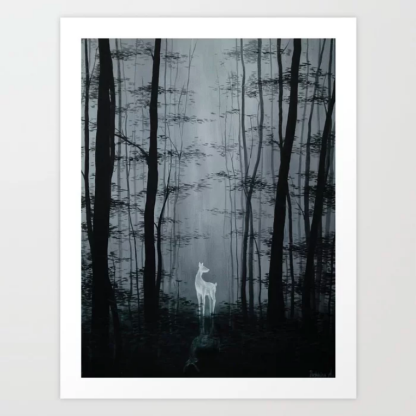 Snape's Doe Patronus art print