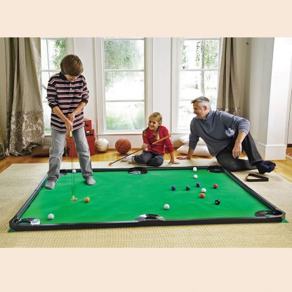 Putting pool table combo game from Hammacher Schlemmer