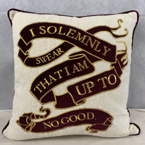 "I Solemnly Swear" Marauders Map Glow in the Dark Throw Pillow