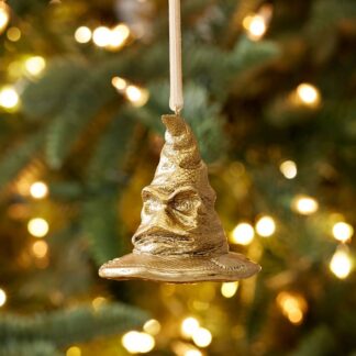 Harry Potter Gold Christmas Ornament - Sorting Hat