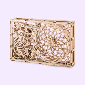 Uncommon Goods Wooden Kinetic Gears DIY Sculpture/Puzzle