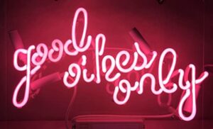 good times only pink neon sign