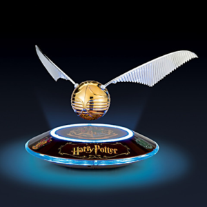 Floating Golden Snitch with Illuminated Base