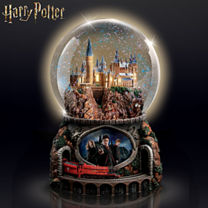 Hogwarts Express Light Up Snowglobe with Moving Train