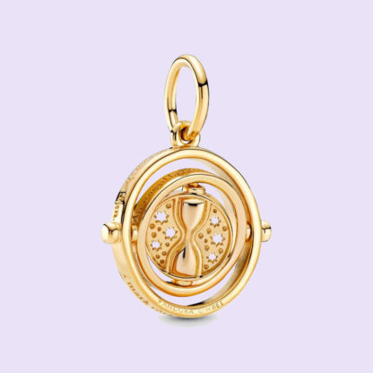 Pandora Spinning Time Turner Pendant 14K Gold Plated