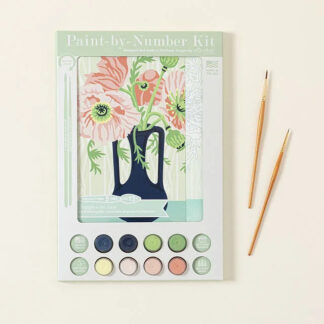 Poppies Paint-by-Number Kit from Uncommon Goods